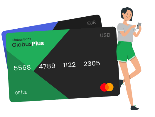 Картка GlobusPlus  USD / EUR